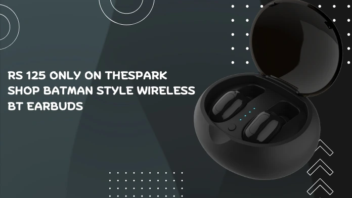 rs 125 only on thespark shop batman style wireless bt earbuds